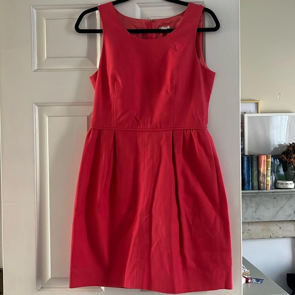 JCrew Factory - Coral Structured Sleeveless Dress - Size 4